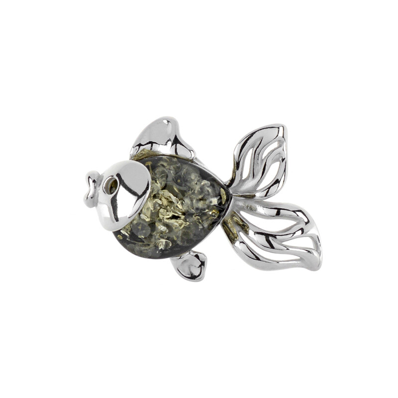 Pendentif Poisson En Argent Sterling (925) - Bijou Occasion - Sans Marque