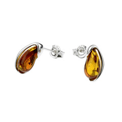 Boucles d'oreilles en argent et Ambre baltique