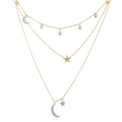 Collier en argent et Topaze blanche