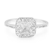 Bague en argent et Pétalite