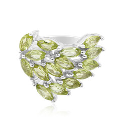Bague en argent et Péridot