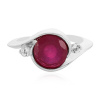 Bague en argent et Rubis de Madagascar
