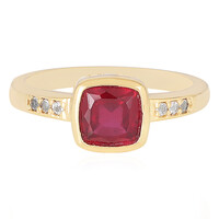 Bague en argent et Rubis de Madagascar