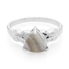Bague en argent et Agate du Botswana