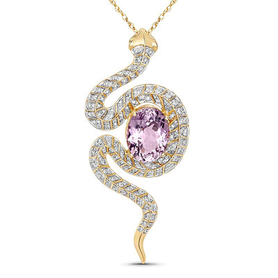 Collier en or et Kunzite (SUHANA)