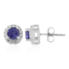 Boucles d'oreilles en argent et Tanzanite