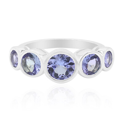 Bague en argent et Tanzanite non chauffée