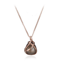 Collier en argent et Agate grise