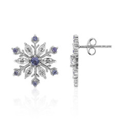 Boucles d'oreilles en argent et Topaze blanche