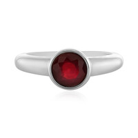 Bague en argent et Rubis de Madagascar