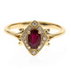 Bague en or et Rubis AAA du Mozambique (CIRARI)