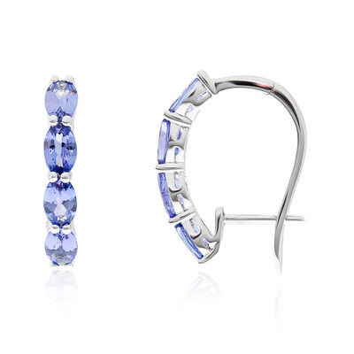 Boucles d'oreilles en or et Tanzanite AAA