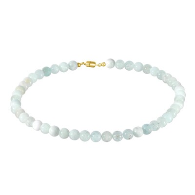 Collier en argent et Aigue-marine