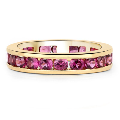 Bague en argent et Grenat Rhodolite