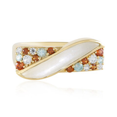 Bague en argent et Pierre de Lune blanche (KM by Juwelo)