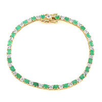 Bracelet en argent et Emeraude de Socoto