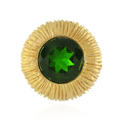 Pendentif en argent et Diopside de Russie