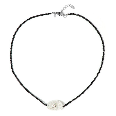 Collier en argent et Quartz Crushed Ice