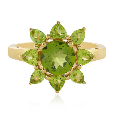 Bague en argent et Péridot