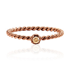 Bague en or et Diamant rose de France SI1 d'Argyle 