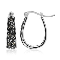 Boucles d'oreilles en argent et Marcassite