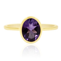 Bague en or et Améthyste de Zambie