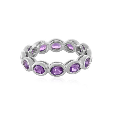 Bague en argent et Améthyste