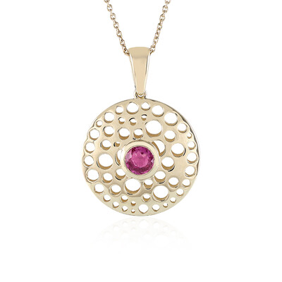 Collier en or et Saphir rose de Madagascar (Ornaments by de Melo)