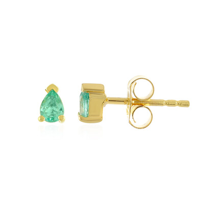 Boucles d'oreilles en argent et Emeraude d'Ethiopie