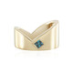 Bague en argent et Diamant bleu I3