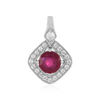 Pendentif en argent et Rubis de Madagascar