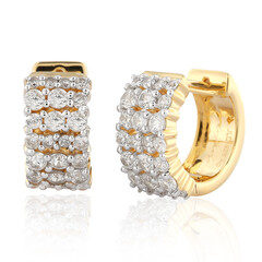 Boucles d'oreilles en argent et Zircon (de Melo)