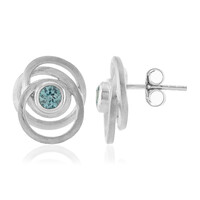 Boucles d'oreilles en argent et Zircon de Ratanakiri