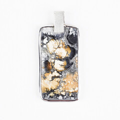 Pendentif en argent et Jaspe Maligano