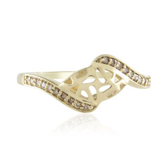 Bague en or et Diamant champagne I2 (Ornaments by de Melo)