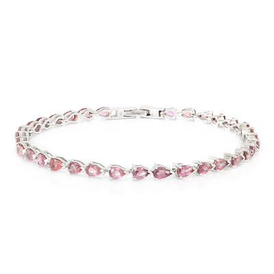 Bracelet en or et Saphir Padparadscha non chauffé