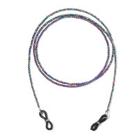 Chaîne de lunettes en argent et hématite mystique