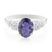 Bague en argent et Iolite de Ceylan