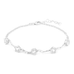 Bracelet en argent et Topaze blanche