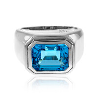 Bague en argent et Topaze de Marambaia
