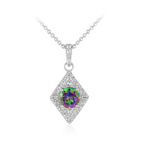 Collier en argent et Quartz mystique