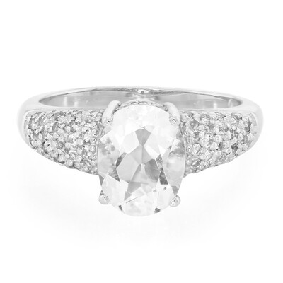 Bague en argent et Pétalite