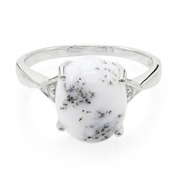 Bague en argent et Agate dendritique
