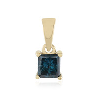 Pendentif en or et Diamant bleu I2