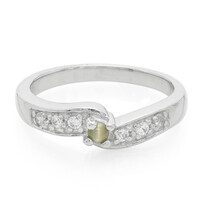 Bague en argent et Alexandrite œil-de-chat