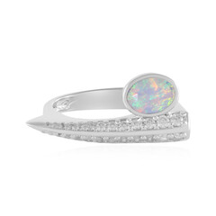 Bague en argent et Opale Welo AAA (de Melo)
