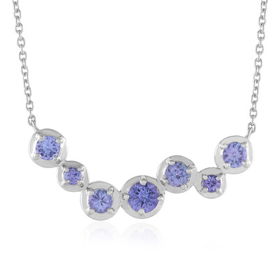 Collier en argent et Tanzanite