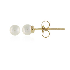 Boucles d'oreilles en or et Perle de culture d'eau douce