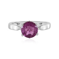 Bague en argent et Fluorite rose