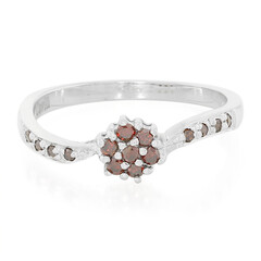 Bague en argent et Diamant fantaisie